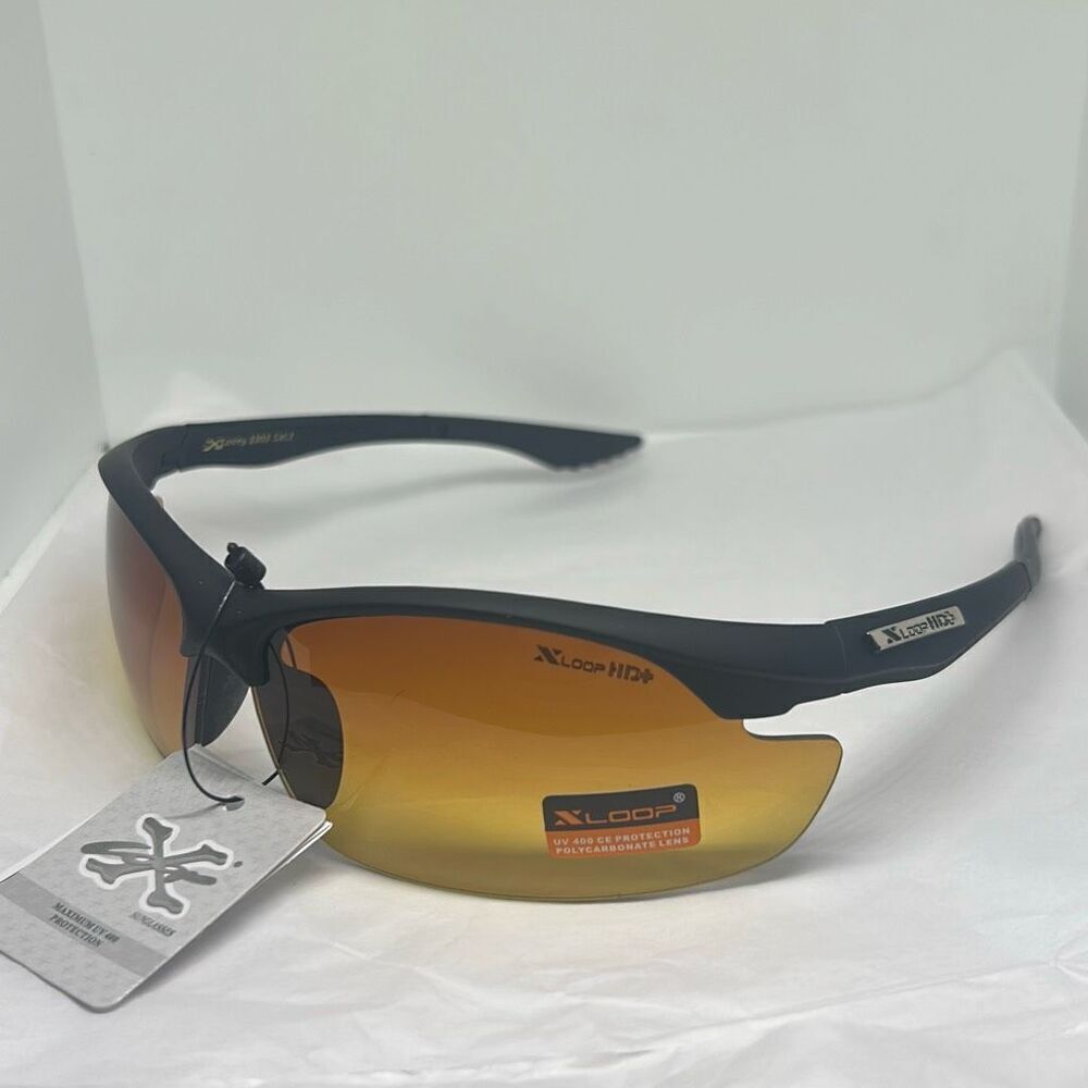 X-Loop HD+ Wraparound Sports Sunglasses – UV400 Protection, Polycarbonate Lens